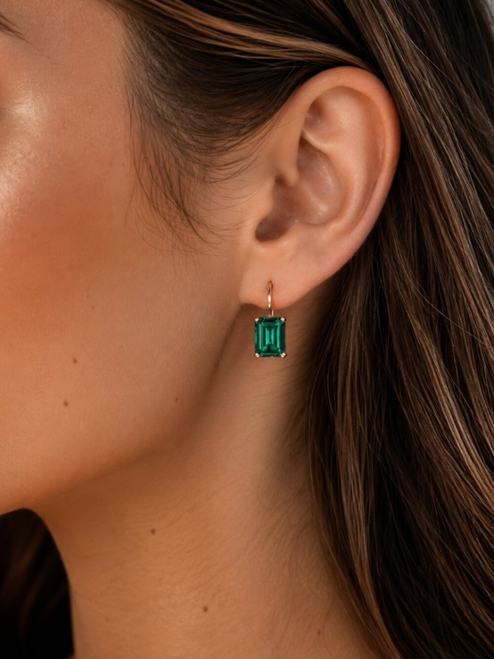 “Patricia” Emerald Luxe Earrings ✨